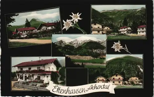 Ansichtskarte Ettenhausen Mehrbild-AK mit Ortsansichten u. Achental 1968