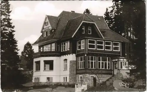 Ansichtskarte Bad Sachsa Stadtteilansicht Partie am Haus Tannenried 2000/1960
