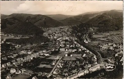 Bad Lauterberg im Harz Luftbild Kneipp-Heilbad vom Flugzeug aus 1960