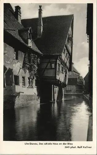 Ansichtskarte Kulmbach Das schiefe Haus an der Blau 1940