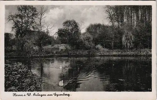 Ansichtskarte Herne Anlagen 1940