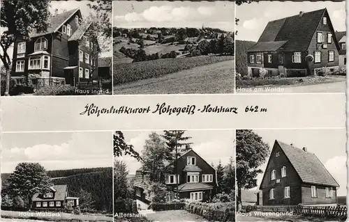 Ansichtskarte Hohegeiß-Braunlage Hütten, Hotels MB 1962