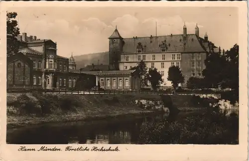 Ansichtskarte Hannoversch Münden Hann. Münden Forstliche Hochschule 1942