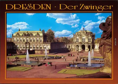 Ansichtskarte Innere Altstadt-Dresden Dresdner Zwinger 1995