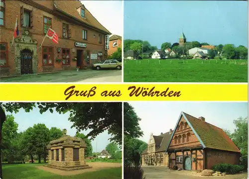 Ansichtskarte Wöhrden Mehrbild-AK mit 4 Ortsansichten 1995