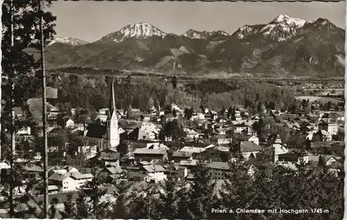 Ansichtskarte Prien Panorama Ansicht mit Hochgern 1965