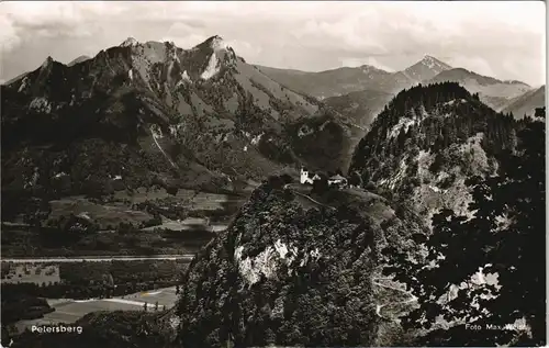 Ansichtskarte .Bayern Bayerisches Inntal Petersberg mit Heuberg 1960