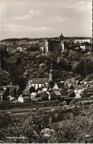 Ansichtskarte Rothenfels Stadtpartie 1962