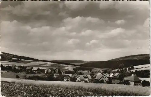 Ansichtskarte Ellingshausen-Knüllwald Stadtblick 1963