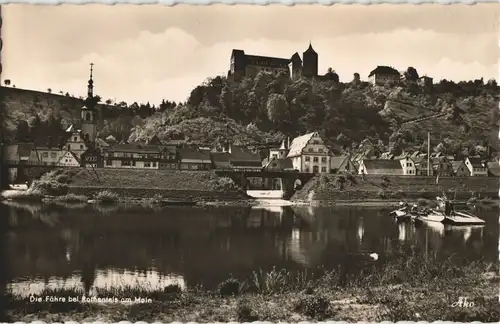 Ansichtskarte Rothenfels Stadt Fähre - Brücke 1962