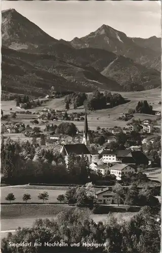 Ansichtskarte Siegsdorf Stadtpartie 1955