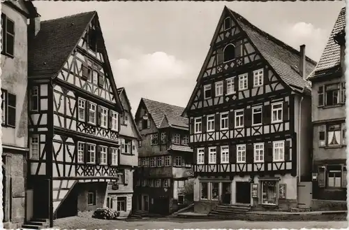 Ansichtskarte Calw Partie hinter dem Rathaus 1960