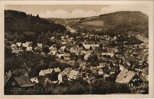 Ansichtskarte Calw Panorama-Gesamtansicht 1925