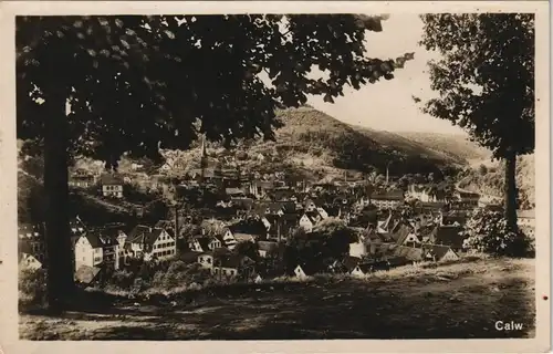 Ansichtskarte Calw Panorama-Ansichten Blick vom Hügel 1925