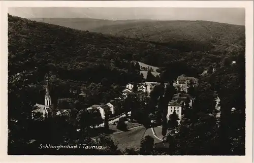 Ansichtskarte Schlangenbad Panorama-Ansicht Totale 1940
