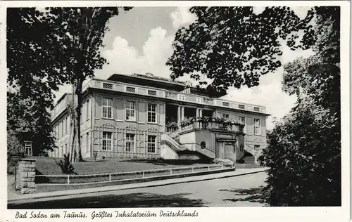 Ansichtskarte Bad Soden (Taunus) Inhalatorium Gebäude Ansicht 1955