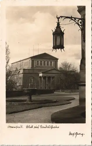 Ansichtskarte Darmstadt Stadttheater Ansicht Theater 1935