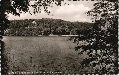 Ansichtskarte Milspe-Ennepetal Heilenbecker Talsperre mit Restaurant 1963