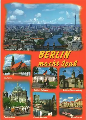 Ansichtskarte Berlin Panorama-Ansicht Blick zum "Alex" 2005