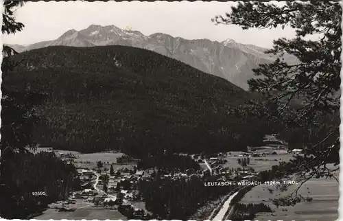 Ansichtskarte Leutasch Panorama Blick auf Weidach Tirol 1963