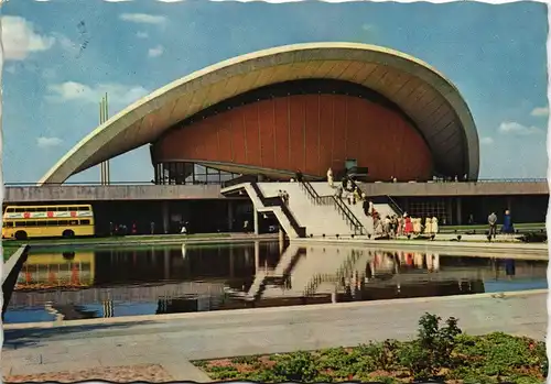 Ansichtskarte Tiergarten-Berlin Kongresshalle, Bus 1968