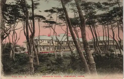 Postcard Japan KATAIN-IN HOTEL, KAMAKURA, JAPAN,NIPPON 1905