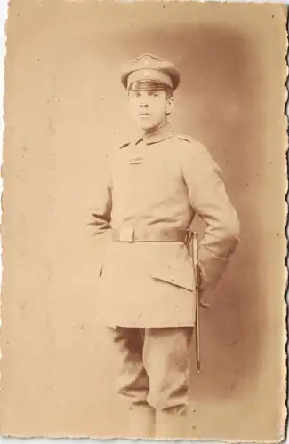 1. Weltkrieg Militär Foto Soldat Atelier-Photo Soldier 1915 Privatfoto