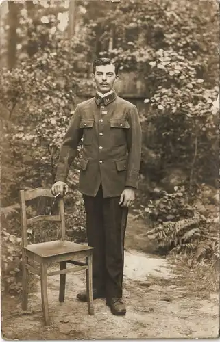 1. Weltkrieg Militär Foto stolzer Soldat in Uniform 1915 Privatfoto
