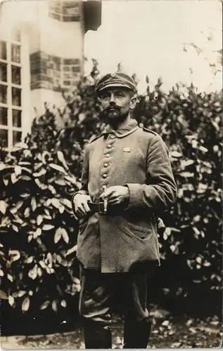 1. Weltkrieg Militär Foto Soldat in Uniform, WWI Soldier Photo 1915 Privatfoto