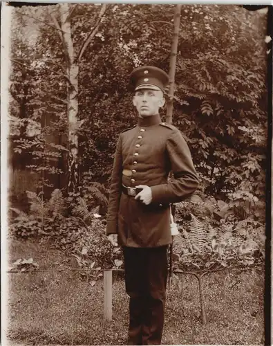 1. Weltkrieg Militär Foto Soldat stolz posierend, Soldier Photo 1915 Privatfoto
