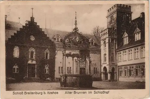 Ansichtskarte Breitenburg Schloß - Hof 1926