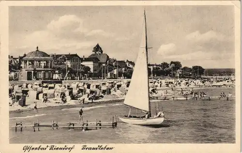 Niendorf-Timmendorfer Strand Strand, Segelboot - Gaststätten 1929