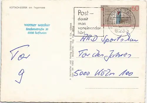 Ansichtskarte Rottach-Egern Luftbild 1984