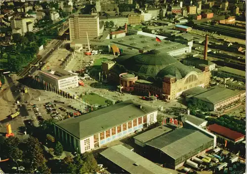 Ansichtskarte Frankfurt am Main Luftbild Messegelände 1968