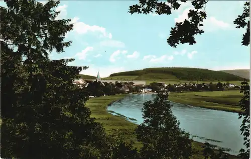 Ansichtskarte Bodenfelde Partie an der Stadt, Oberweserbergland 1962