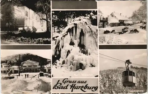 Ansichtskarte Bad Harzburg Stadtansichten im WEinter 1957