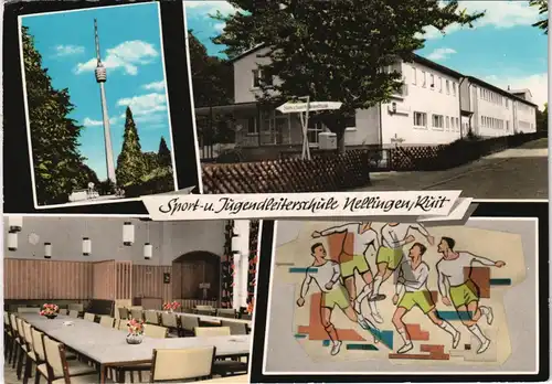 Ansichtskarte Nellingen Mehrbildkarte Sport-u. Jugendleiterschule 1974