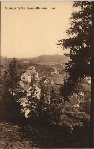 Ansichtskarte Mohorn-Wilsdruff Grund - Straßenpartie 1913