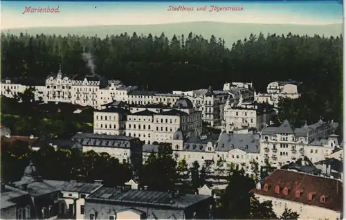 Postcard Marienbad Mariánské Lázně Jägerstraße 1912