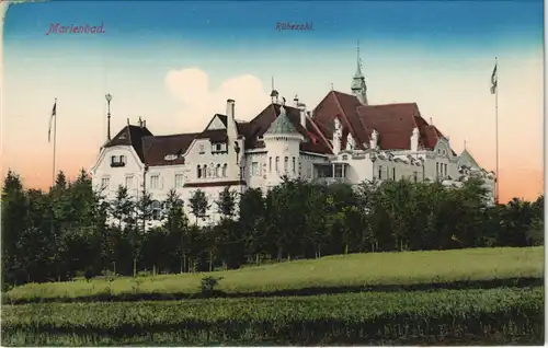 Postcard Marienbad Mariánské Lázně Restaurant Rübezahl 1912