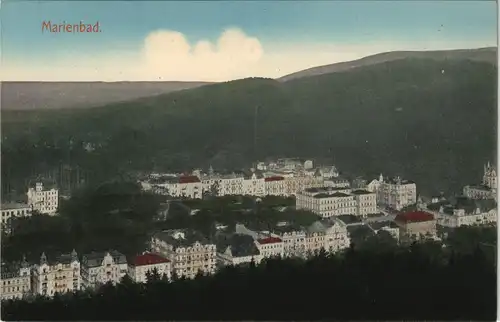 Postcard Marienbad Mariánské Lázně Totale 1913