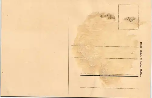 Ansichtskarte Oederan Partie an der Schule 1913