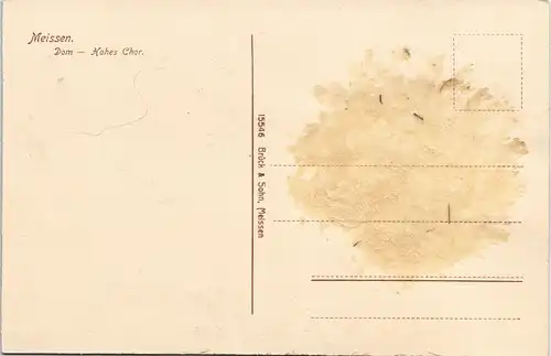 Ansichtskarte Meißen Dom - Hohes Chor 1914
