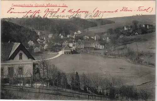 Ansichtskarte Mohorn-Wilsdruff Grund - Villen, Mohorn 1913