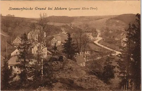 Ansichtskarte Mohorn-Wilsdruff Grund Klein-Tirol - Straße 1914