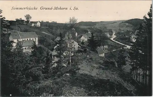 Ansichtskarte Mohorn-Wilsdruff Grund - Straße - Häuser 1913