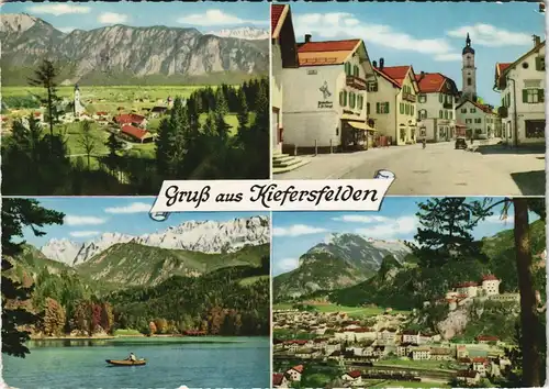 Ansichtskarte Kiefersfelden Mehrbild-AK mit 4 Ortsansichten 1965
