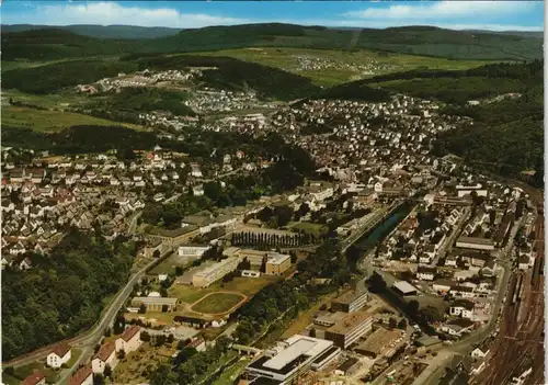 Ansichtskarte Dillenburg Luftbild Stadion 1968