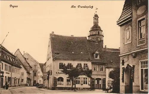 Ansichtskarte Pegau Frankeplatz 1913