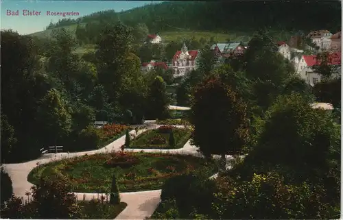 Ansichtskarte Bad Elster Rosengarten 1913